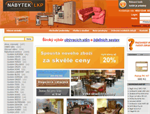 Tablet Screenshot of nabytek-lkp.cz